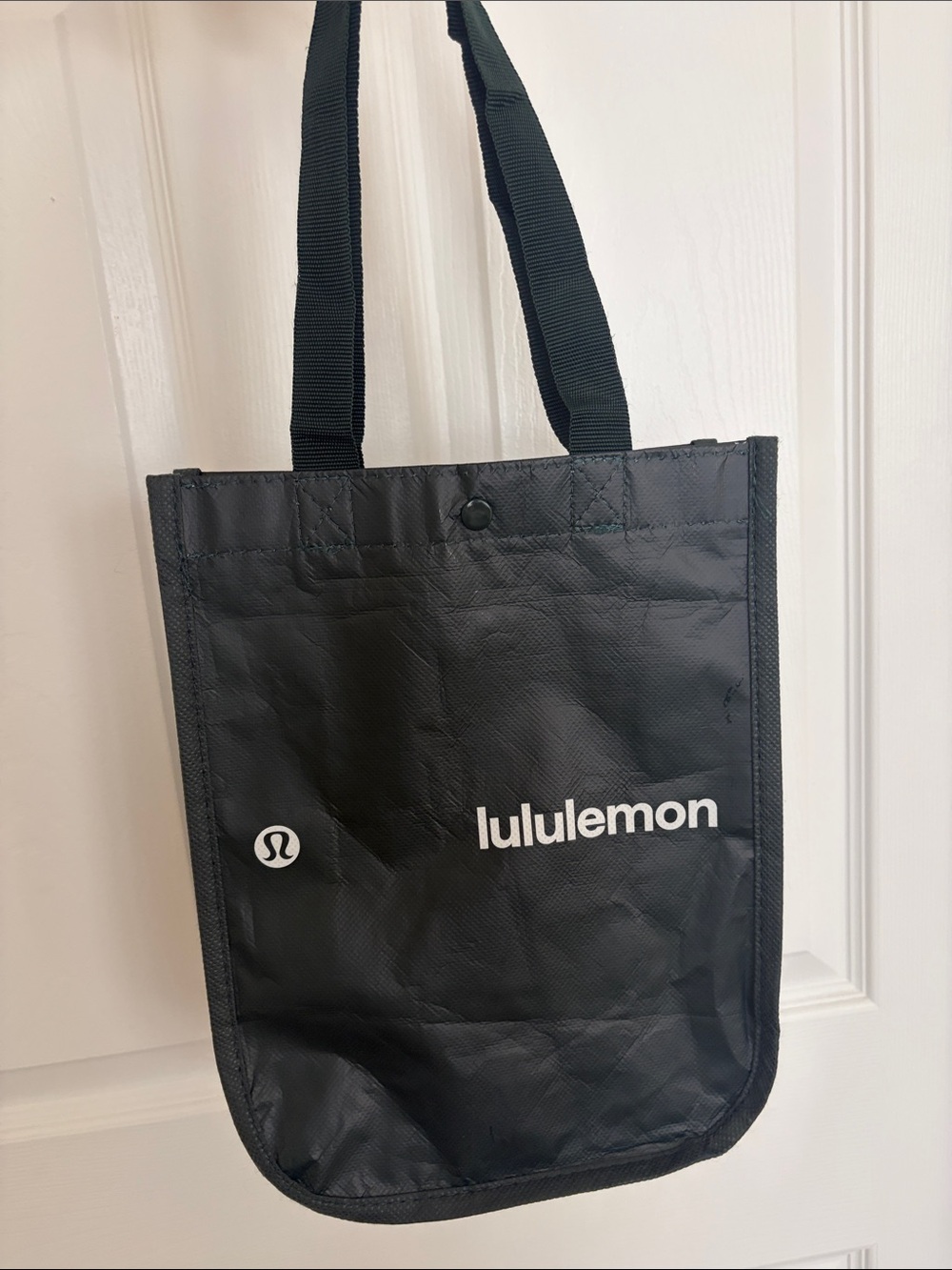 Lululemon Dark Green Logo Tote Bag